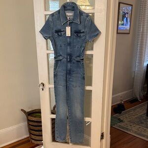 NWT Good Denim Short Sleeve Jumpsuit
